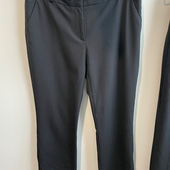 2 pairs mid rise Black pants Size 6 - Picture 4 of 6
